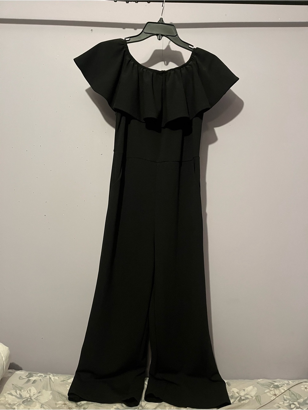 Off-Shoulder Ruffle Jumpsuit